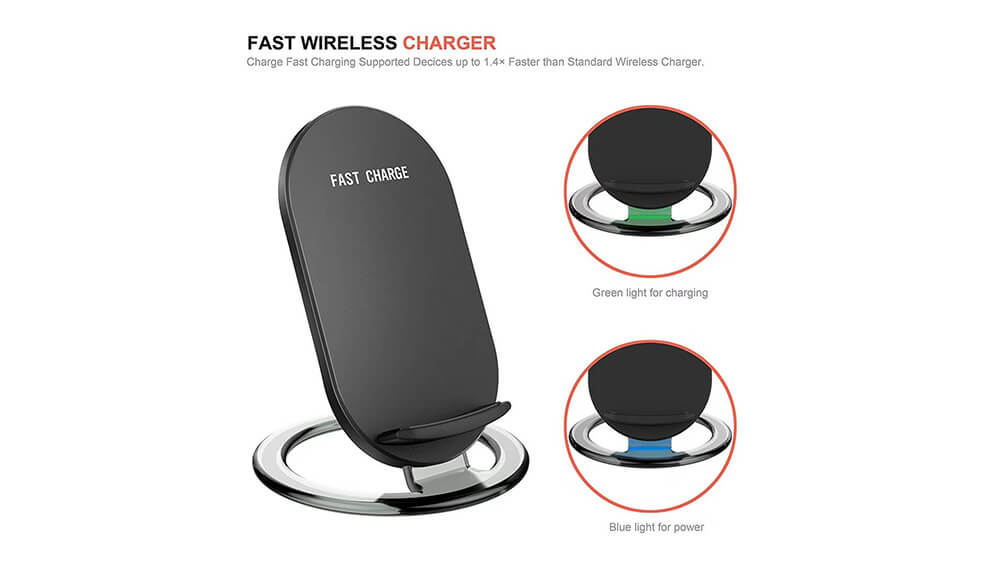 Wireless charging stand pad QI standard wireless stand pad charger DAFORD